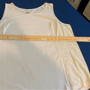 Light peach color tank 59% cotton & 41% polyester